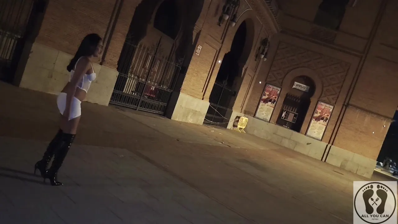Crazy Latina Bitch Outdoor Public Naked Exhibitionism