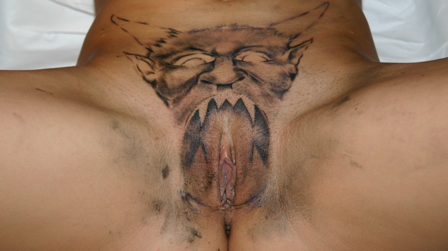 Alira Astro Gets Her Famous Demon Head Tattoo on her Pussy