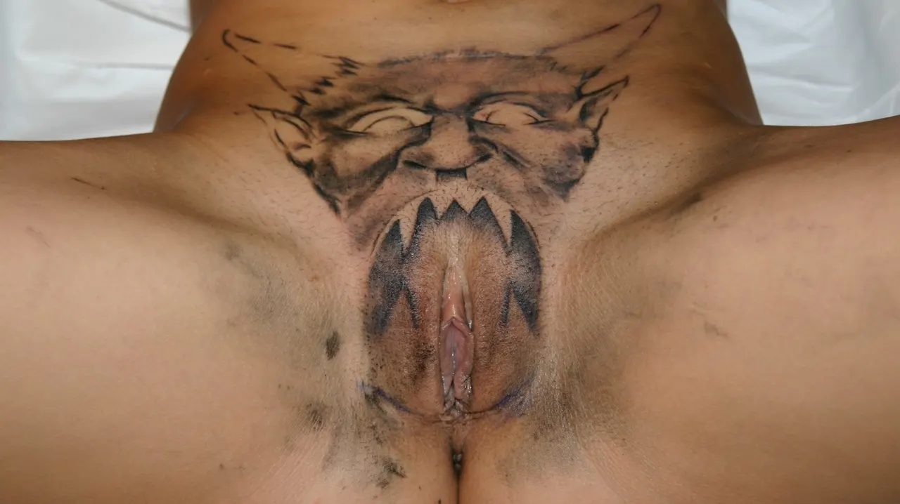 Alira Astro Gets Her Famous Demon Head Tattoo on her Pussy