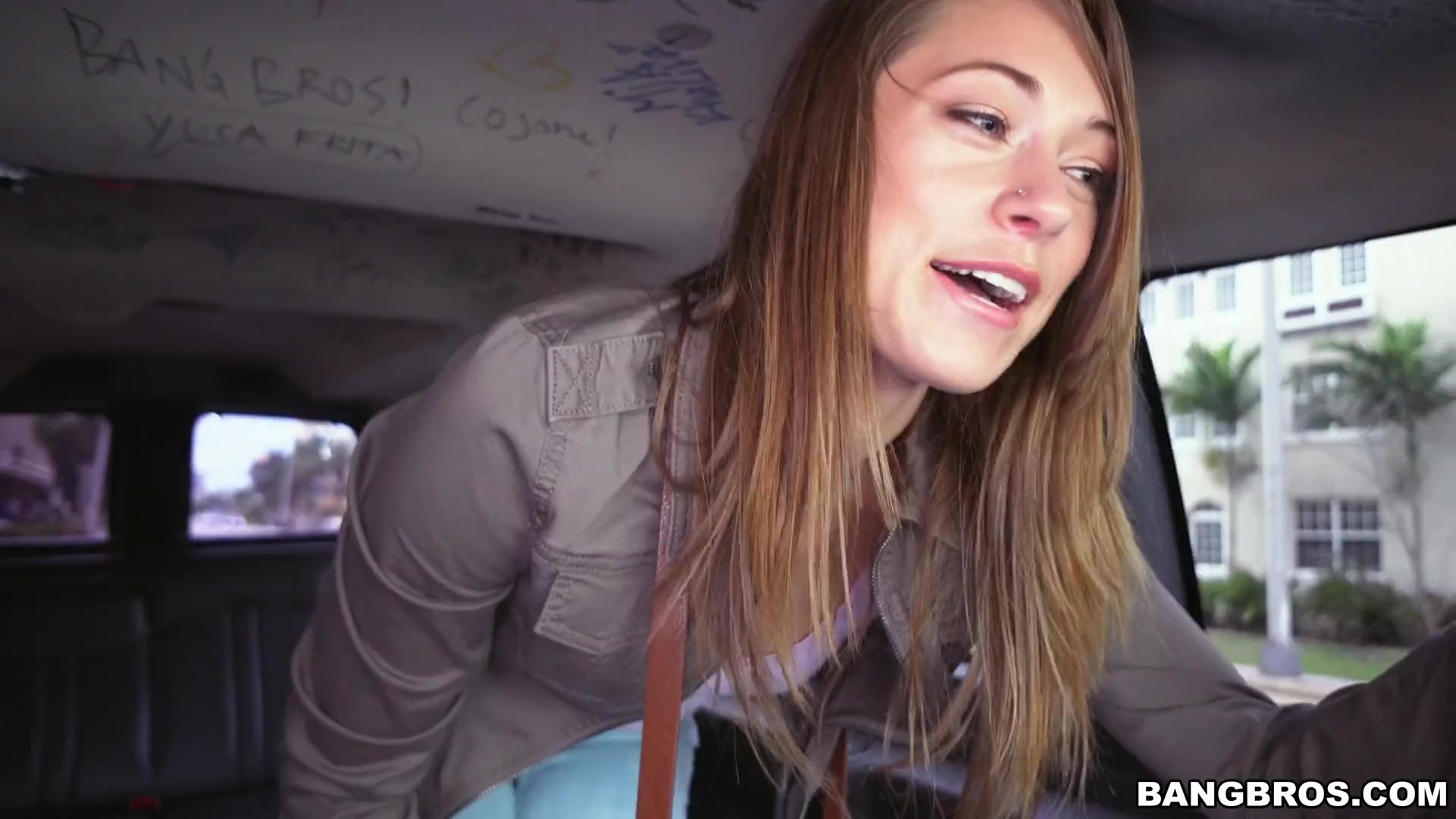 Kirsten goes Wild on a Spring Break Bus Ride