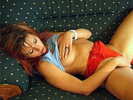Sandra plays with her pussy