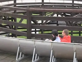 Tessa is taken for a hot ride