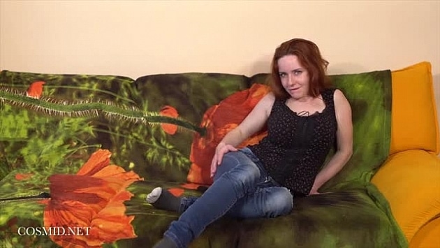 Sara On The Green Couch
