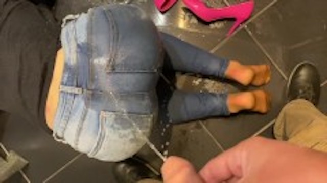 Desperate Pee In My Jeans Next He Pee On Me And On End Give Him Blowjob With Cum On Me