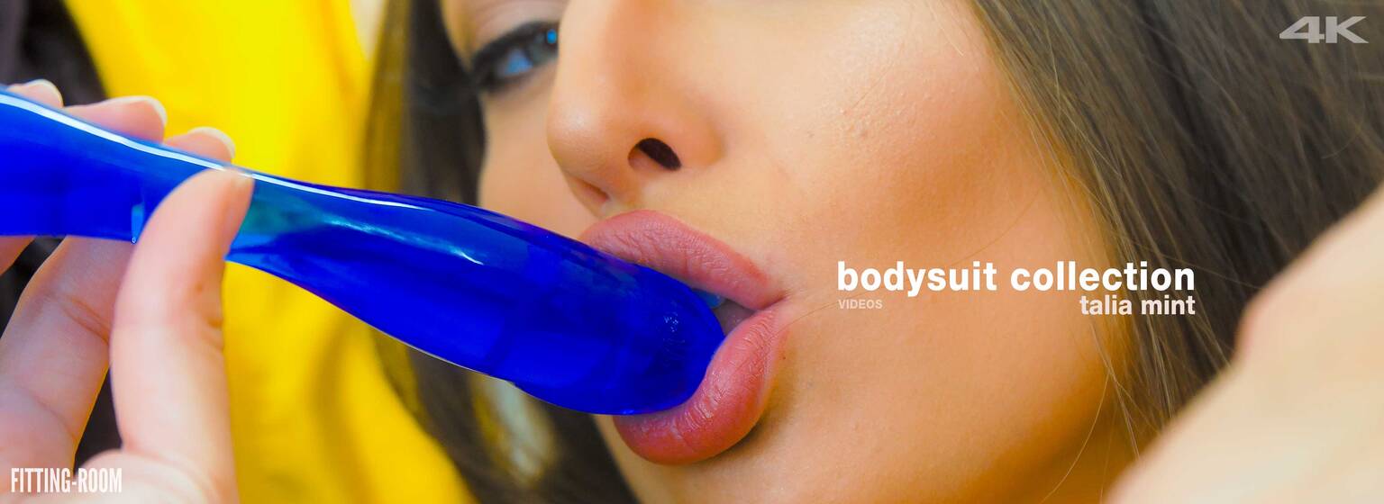 Talia Mint | Yellow Bodysuit For A Horny Model