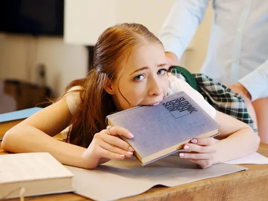 Lazy student gets great sex