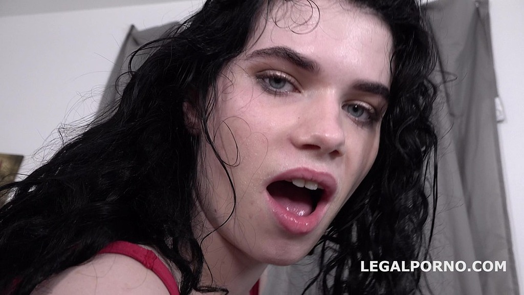mr. anderson s anal casting with black angel ball deep action, atm, rough sex, cum in mouth