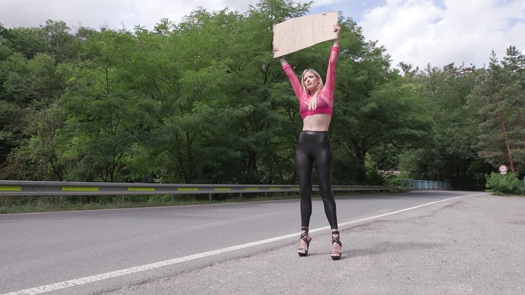 hitch-hiking, ria sunn, 6on1, atm, balls deep, dap, no pussy, rough sex, big gapes, cum in mouth, swallow