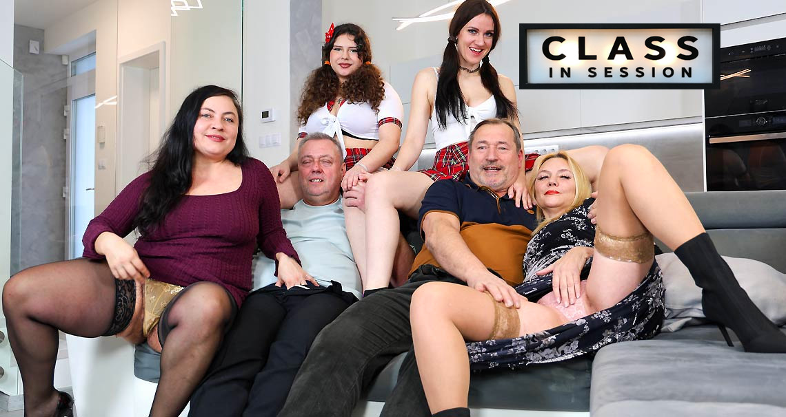 Teachers and students orgy - Part 1