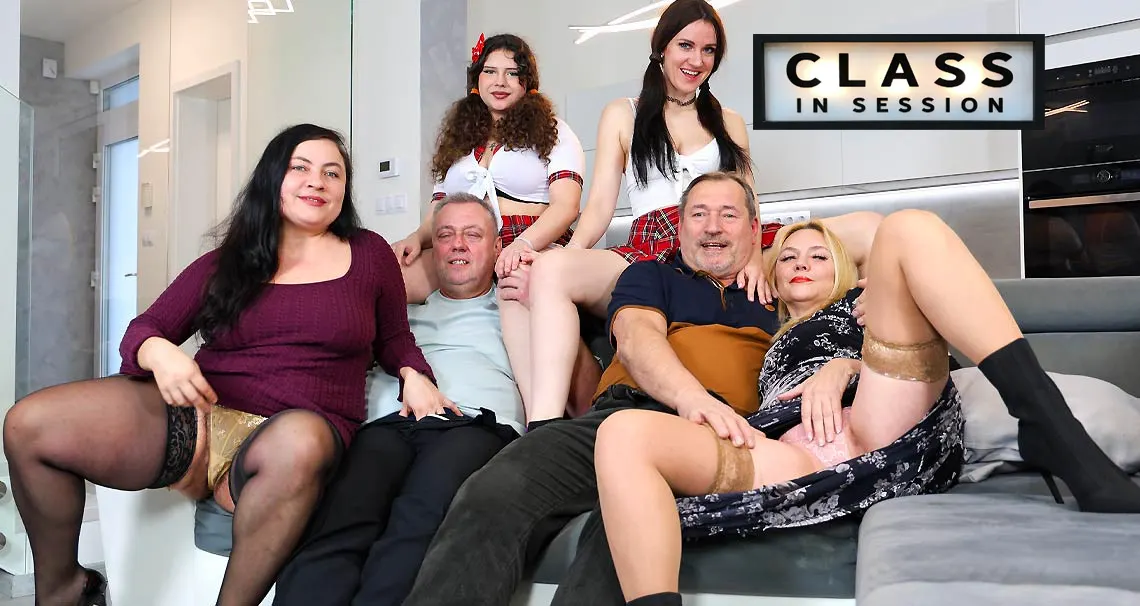 Teachers and students orgy - Part 1