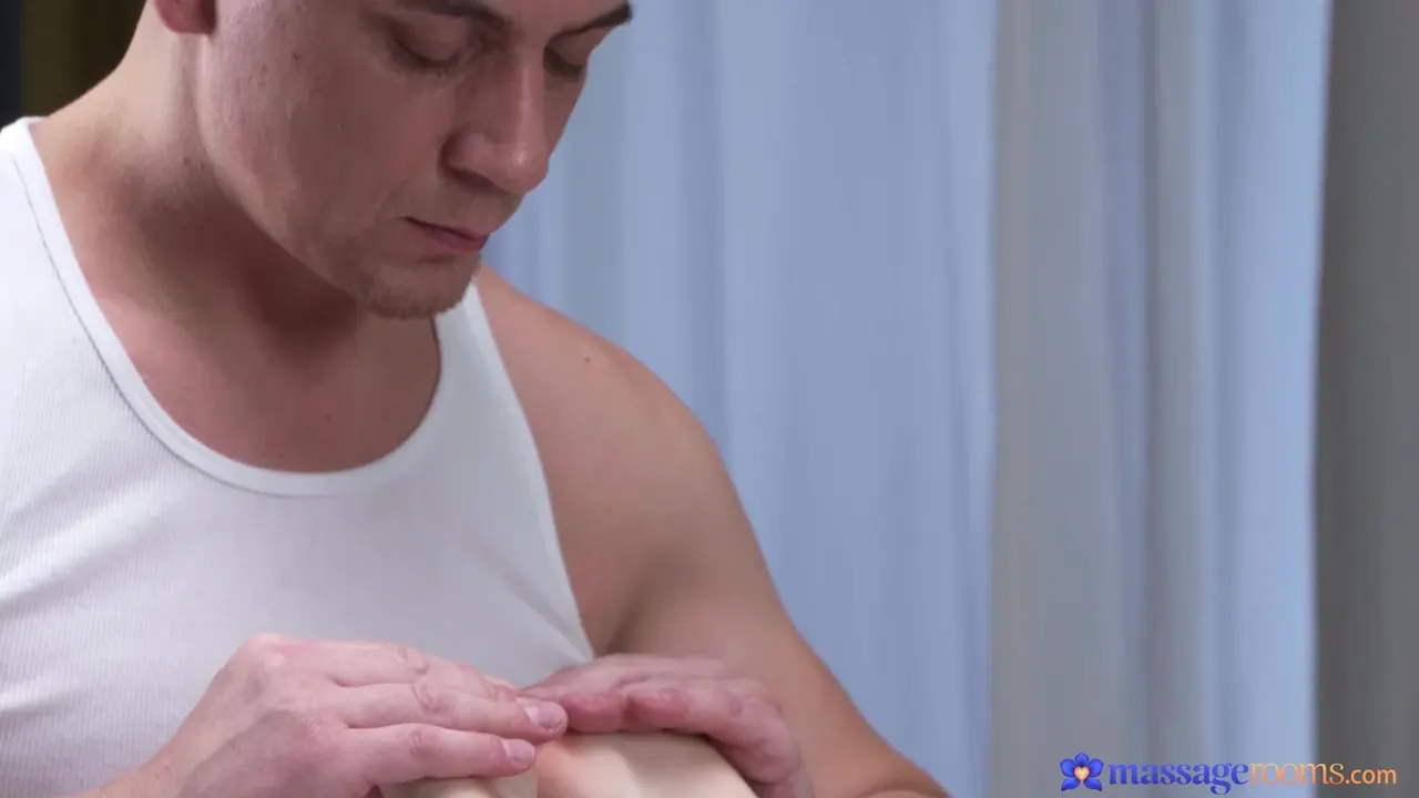 Sexy young Russian worships cock