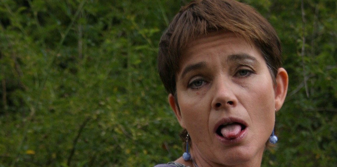 Short-haired horny mature Veri loves outdoor sex and masturbation in the open air