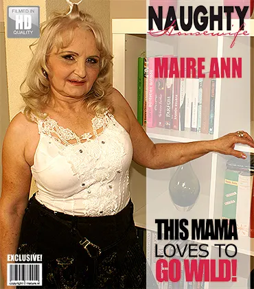 Our naughty older lady MaireAnn playing with herself