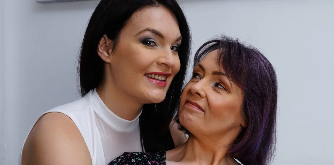 Busty UK housewife Tigger and sexy girl Hannah go down on each other