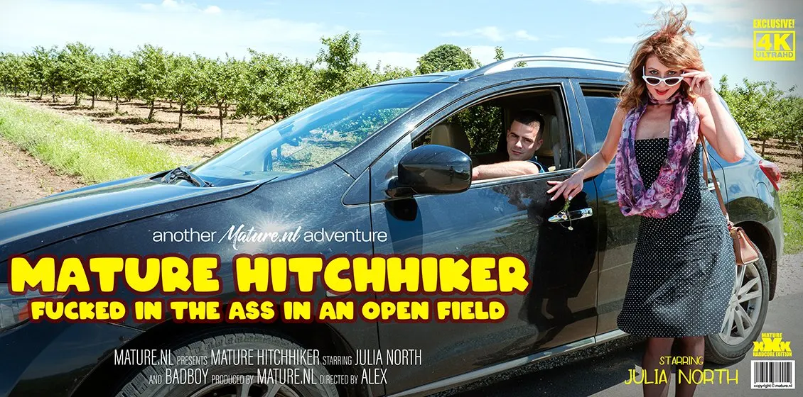 Mature Hitchhicker gets fucked in the ass