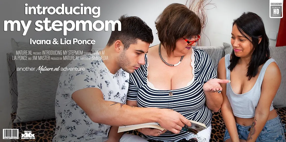 Big breasted Ivana is showing a hot young couple how it all works