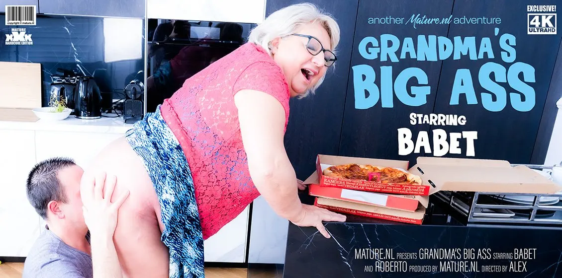 Curvy Big breasted and big booty Grandma Babet gets fucked!