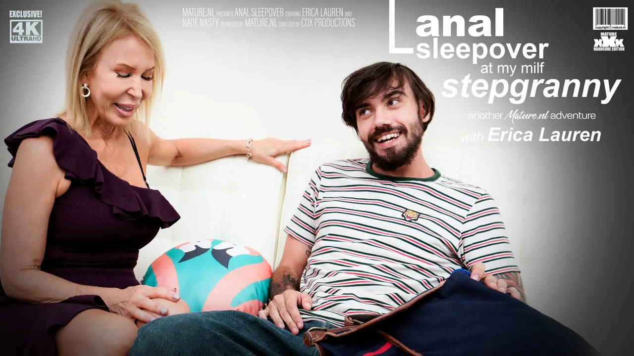 American MILF Erica Lauren has Anal sex with stepson!