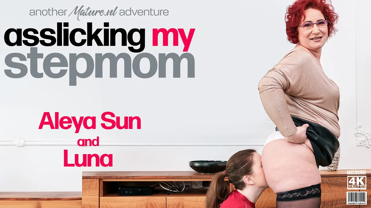 Big Booty stepmom Luna gets her ass licked by her hot stepdaughter Aleya Sun