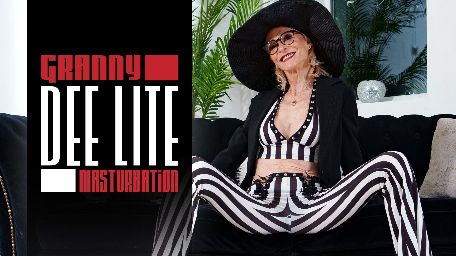 Granny Dee Lite! Hot skinny granny masturbating