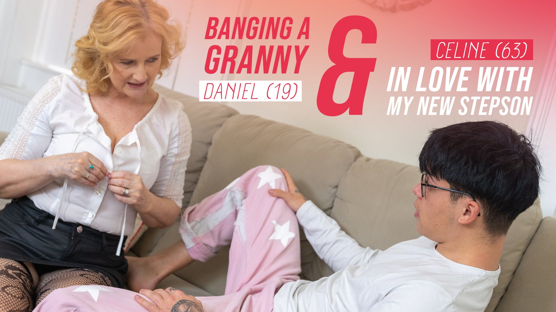 Granny Celene bangs her 19 year old Stepson!