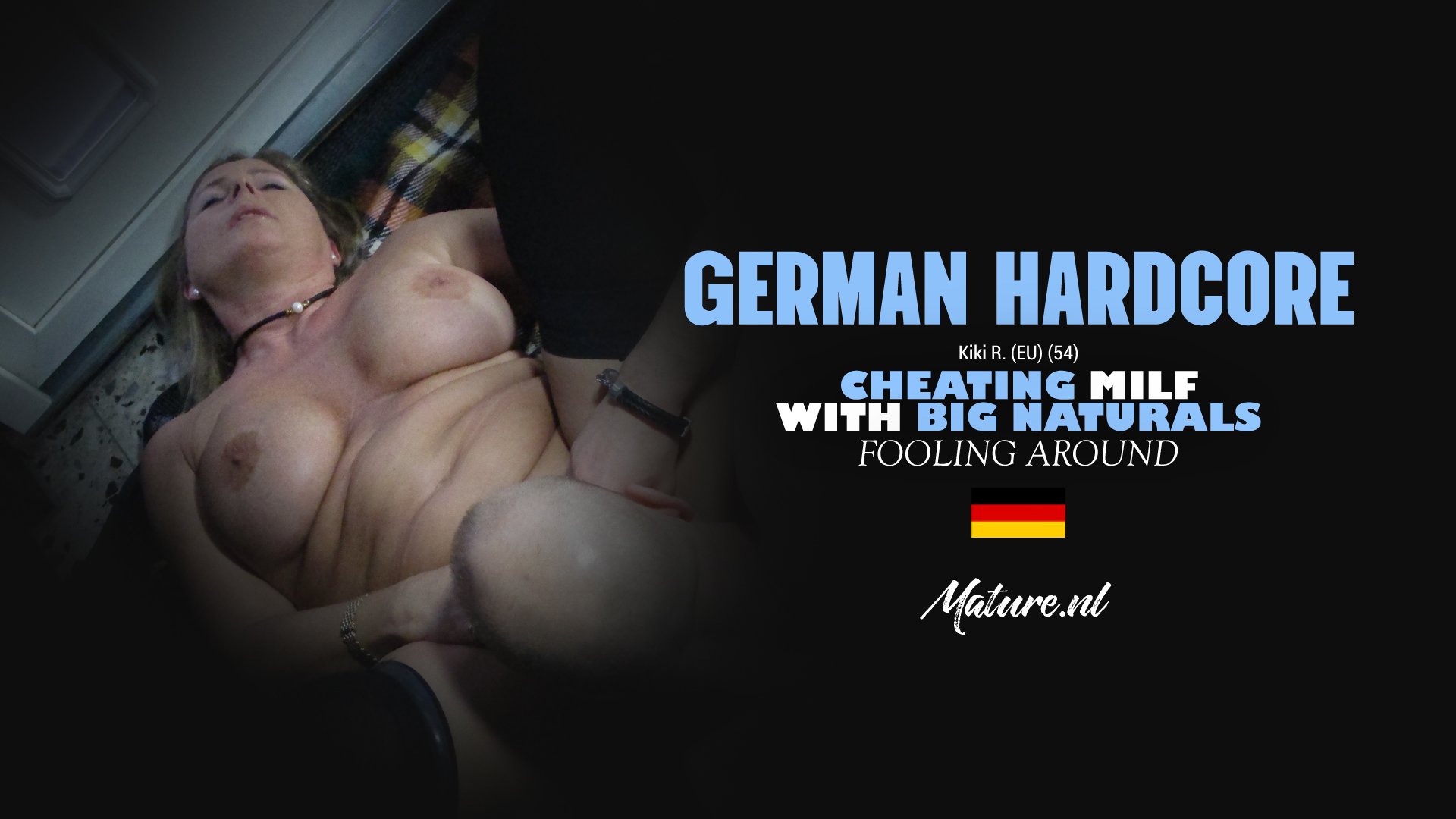 German MILF Kiki R. Cheats with a Stranger and Takes His Cum in Her Mouth
