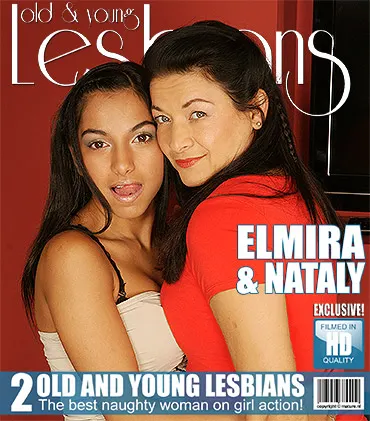 Two horny lesbians licking each other