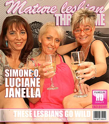 Three mature lesbians licking each others pussies one is very hairy