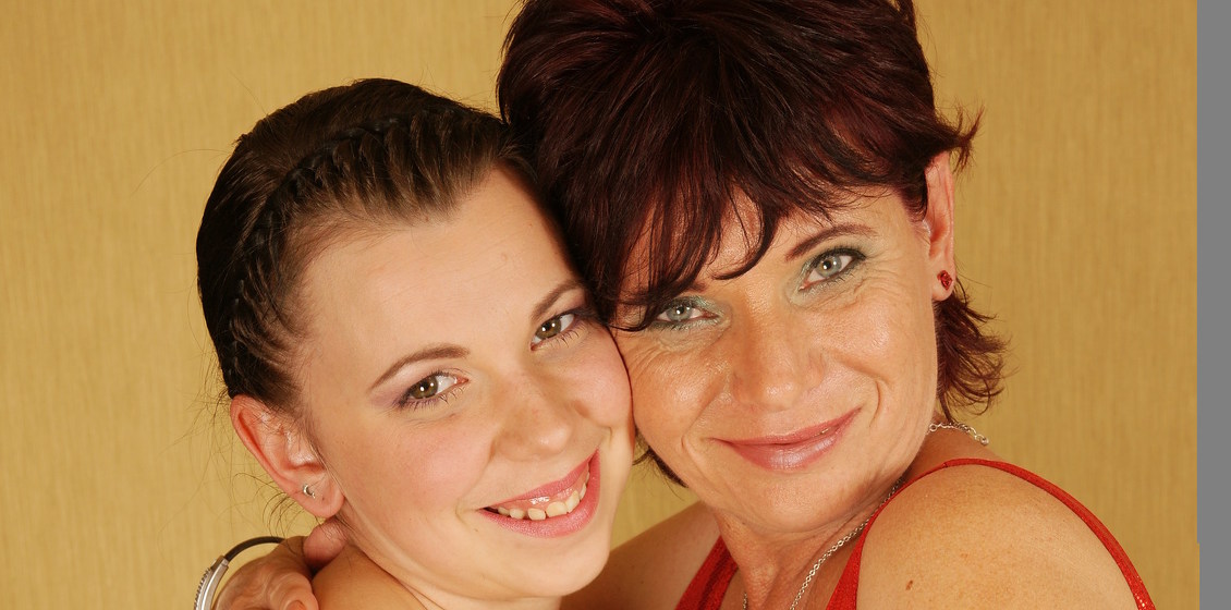 Busty Stepmom and horny stepdaughter lick each other's pussies and assholes