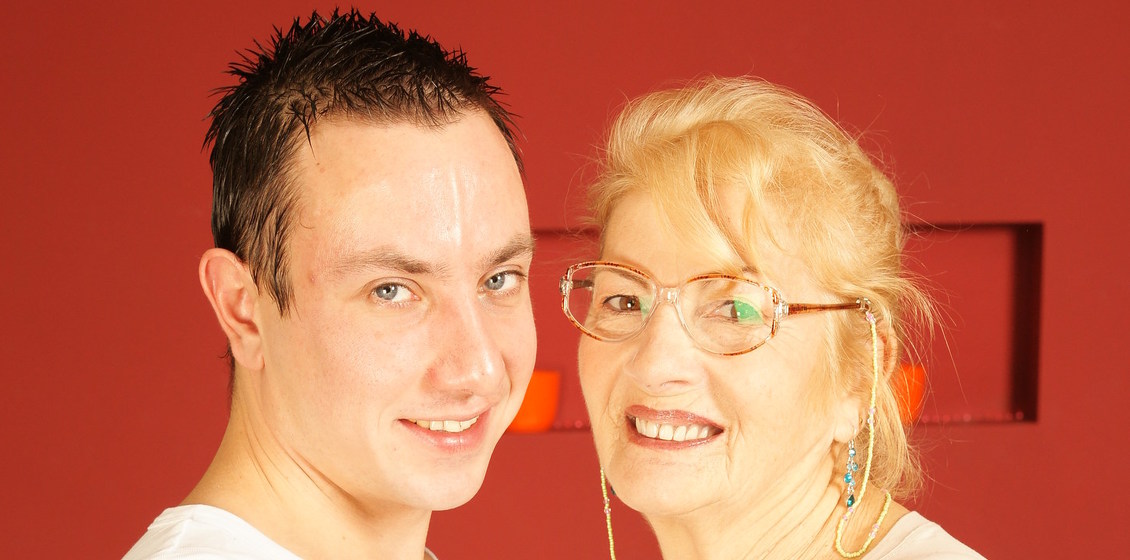 72 years old grandma making love with her Toyboy