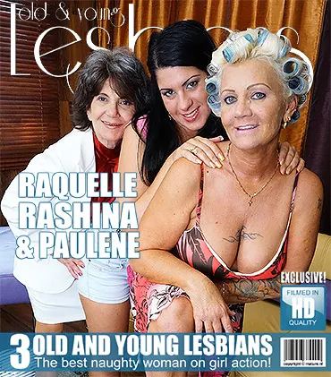 Young and older lesbians licking and kissing eachother