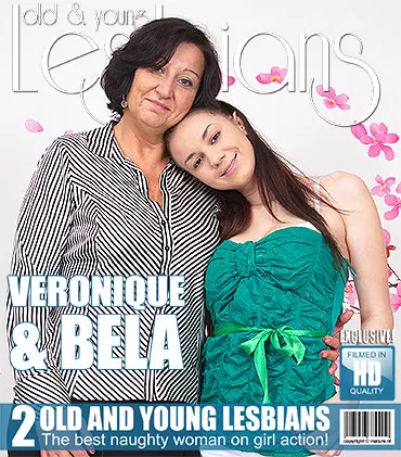 Curvey old and young lesbian licking eachothers pussy