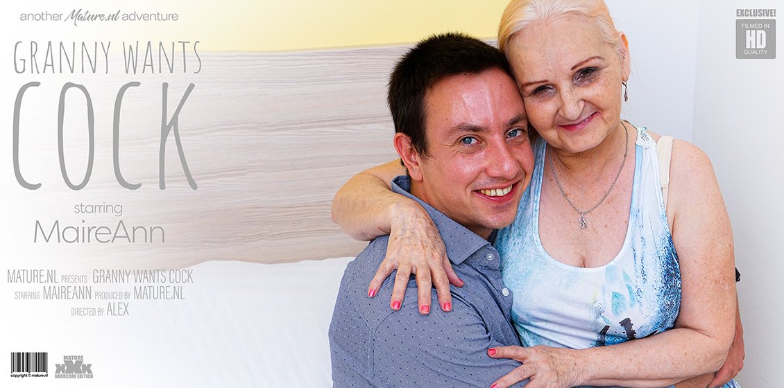 Naughty Granny wants a young cock for steamy sex!