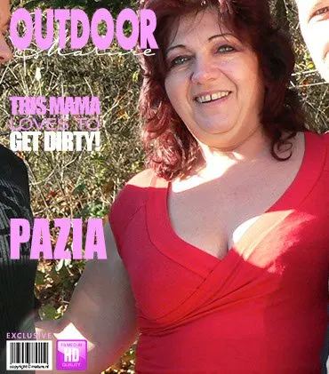 Outdoor mature amateur grandma having sex