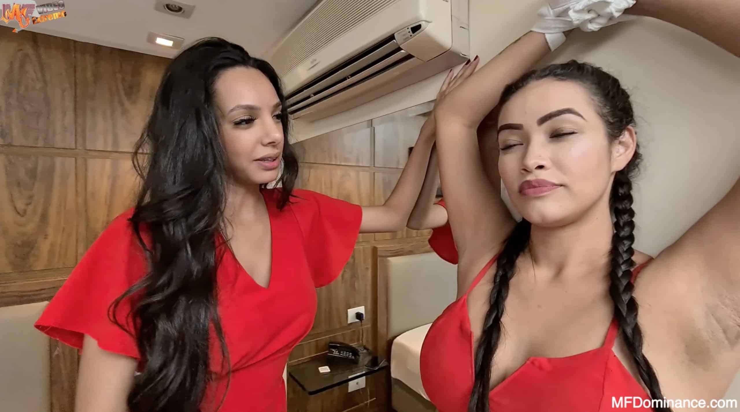 Anita Thompson Hand Squeezing Face
