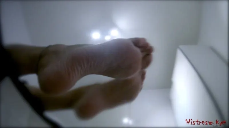 Foot domination while she is masturbating