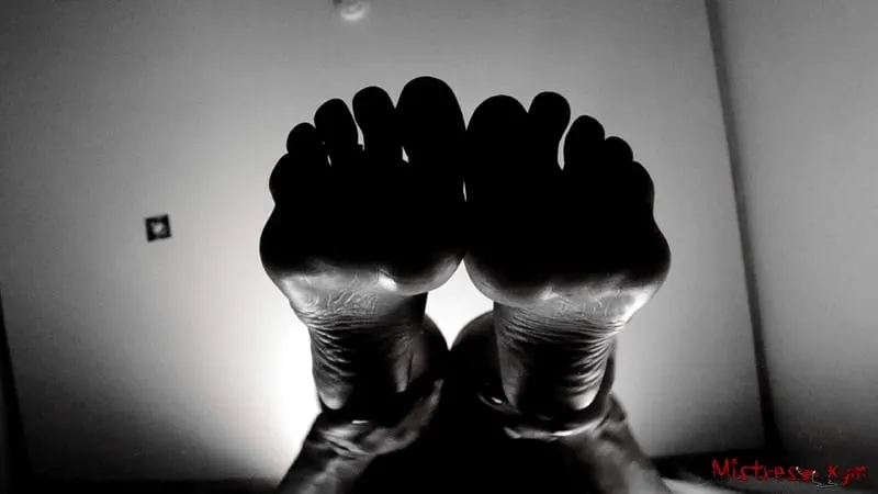 Forced to lick my femdom soles