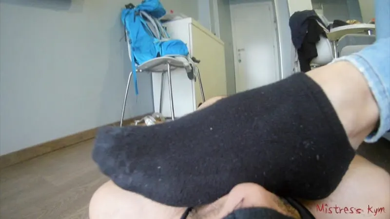 Foot worship while sitting on my sofa