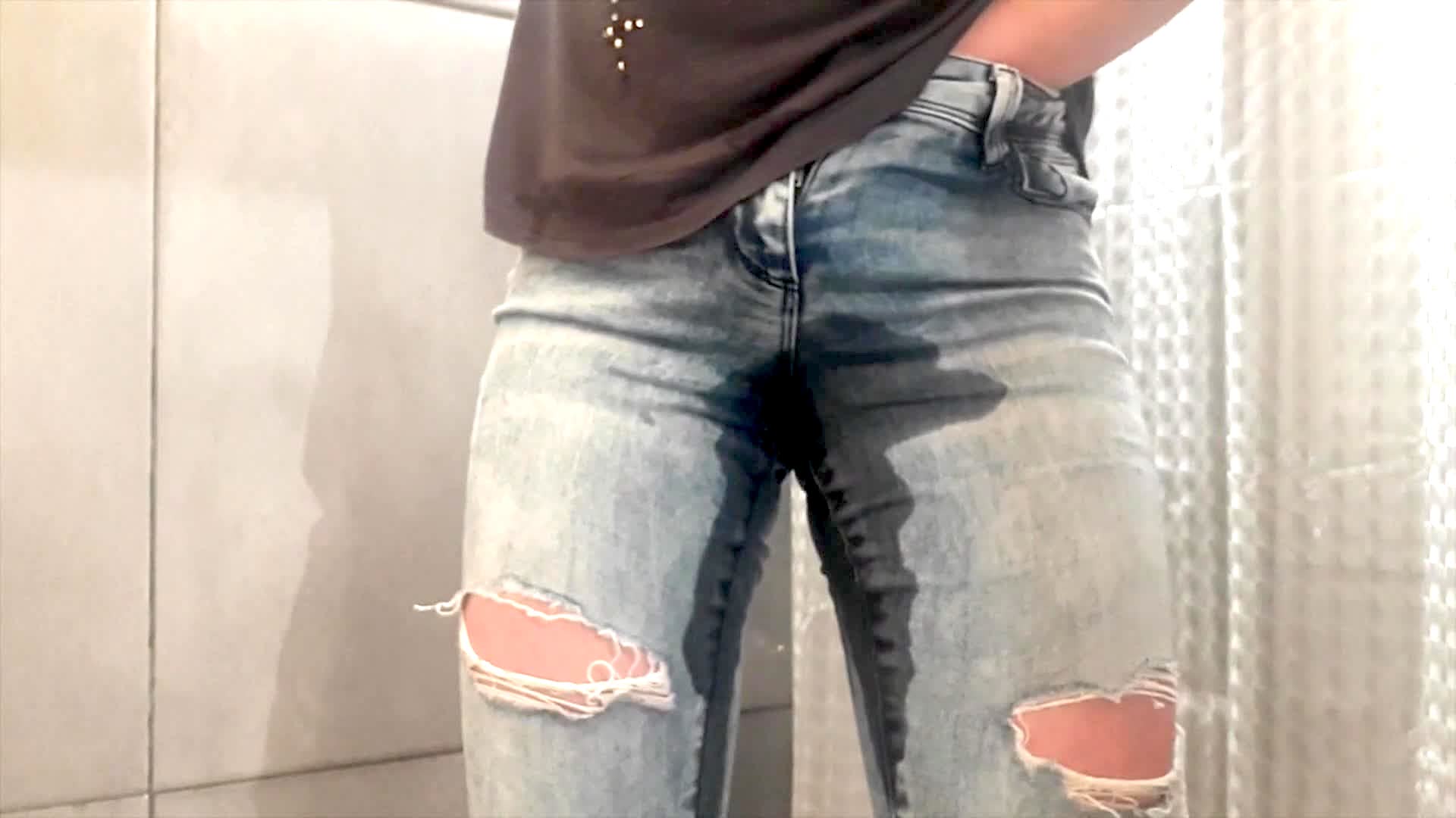 Compilation 8 Videos Of My Wetting Jeans And Pants Plus High Heels