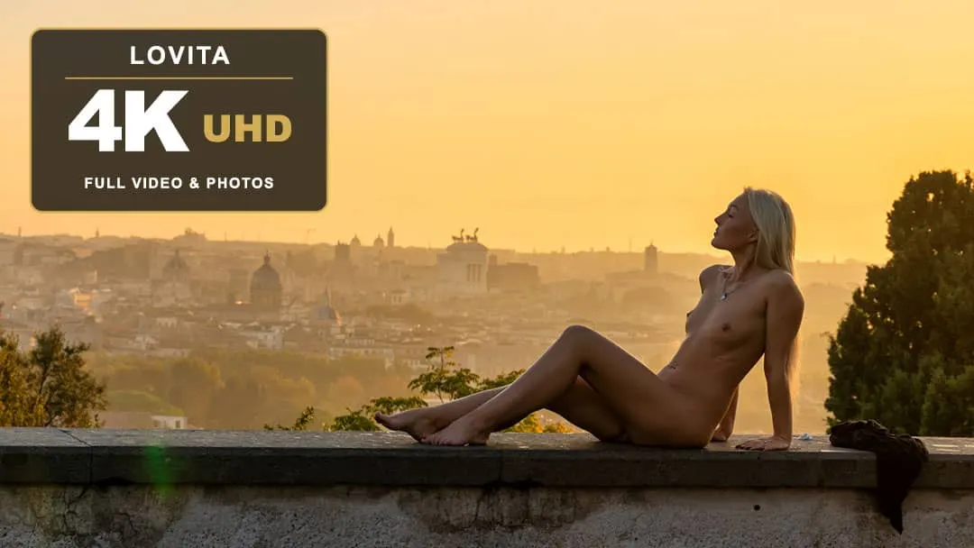 Lovita Nude in Rome - Her Second Public Shoot