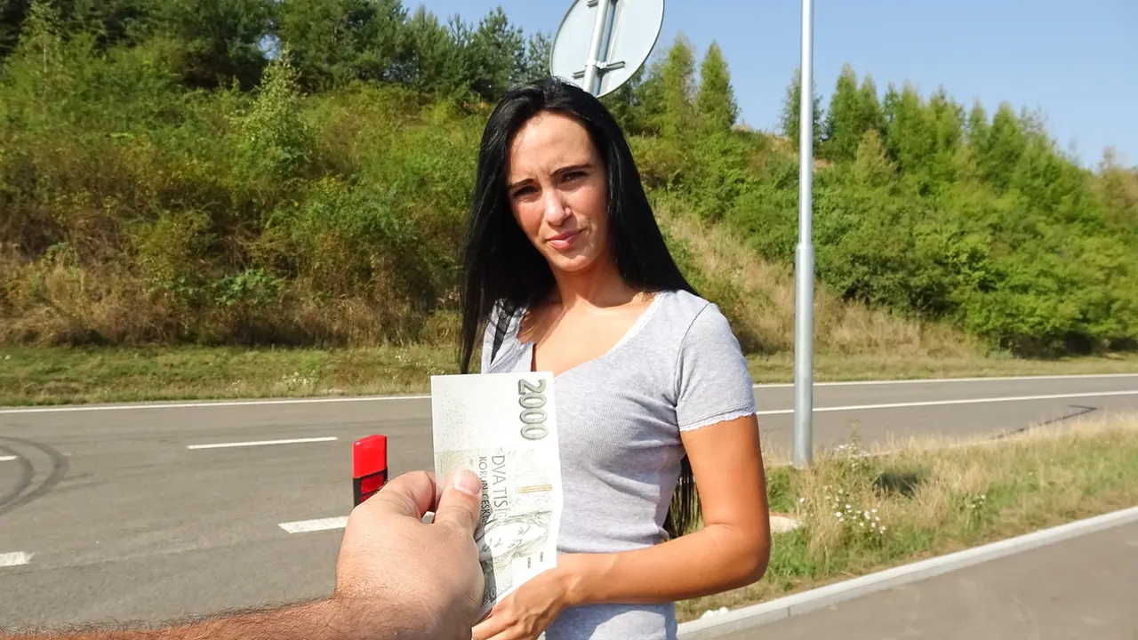 Firm assed hottie fucked outdoors