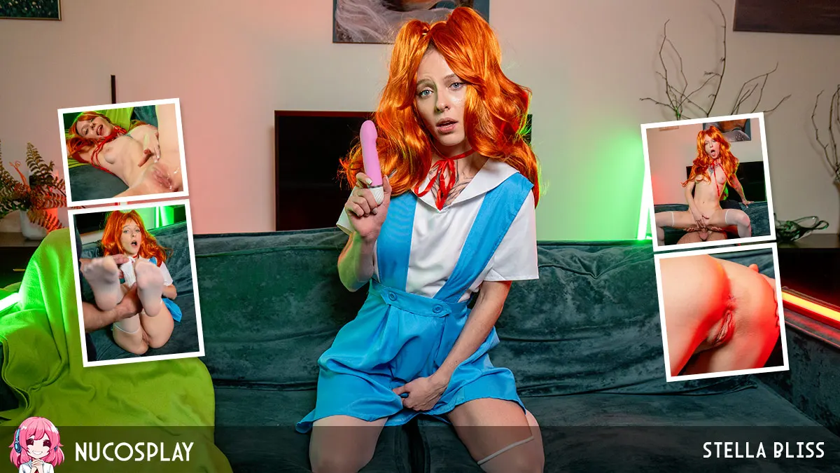 Naughty Anime Babe, Stella Bliss, Takes A BBC Creampie