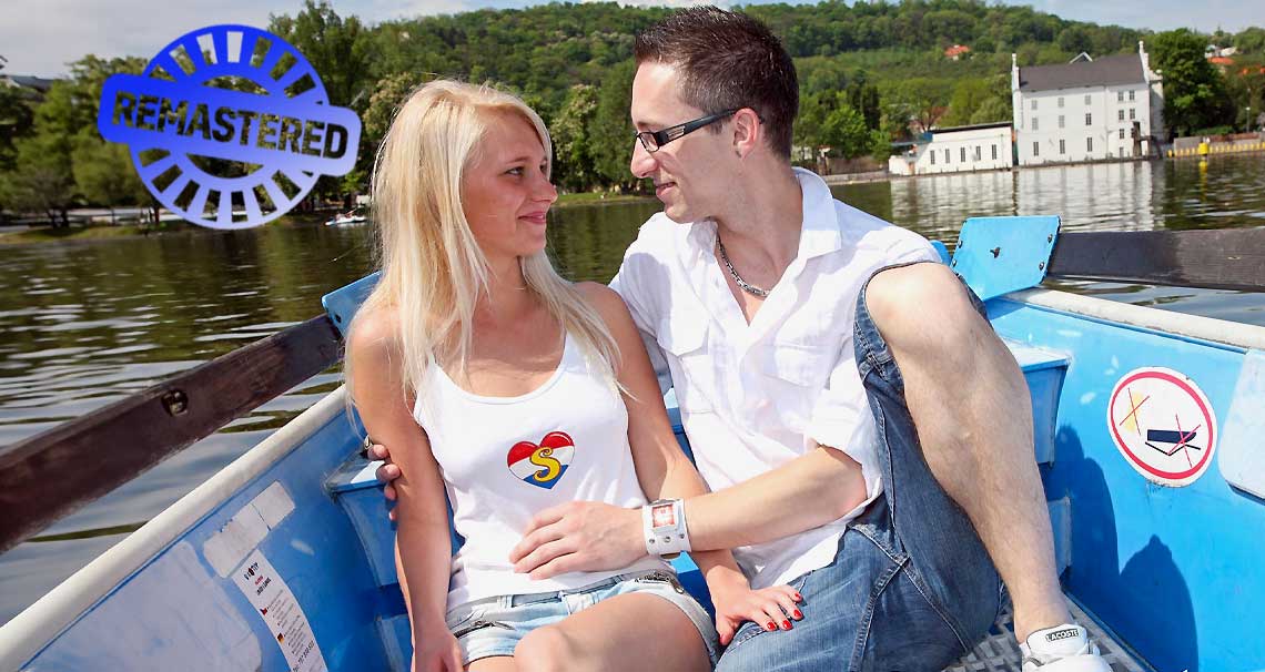 Sara enjoys a romantic boat trip