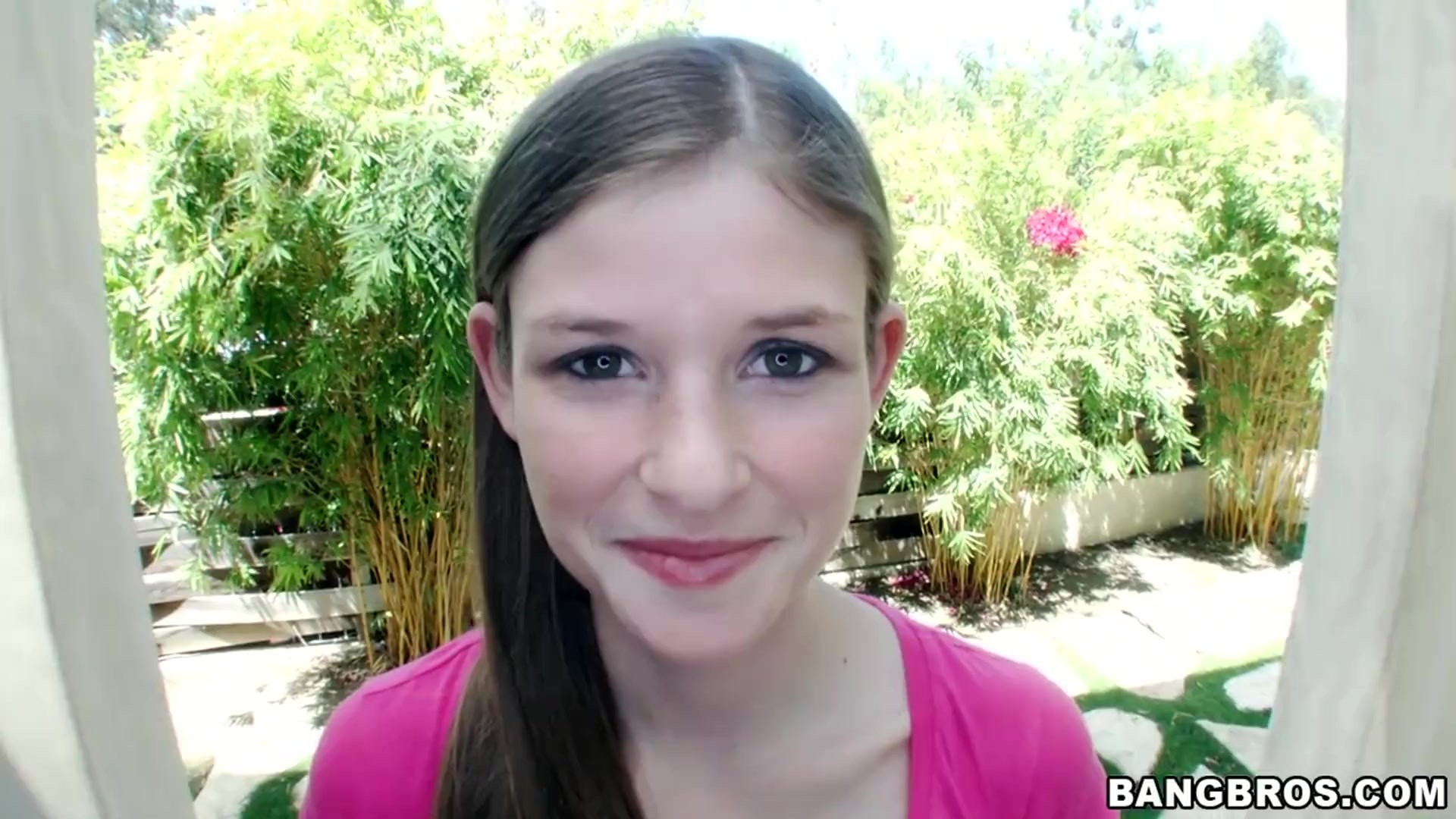 Cute amateur handjob outdoors