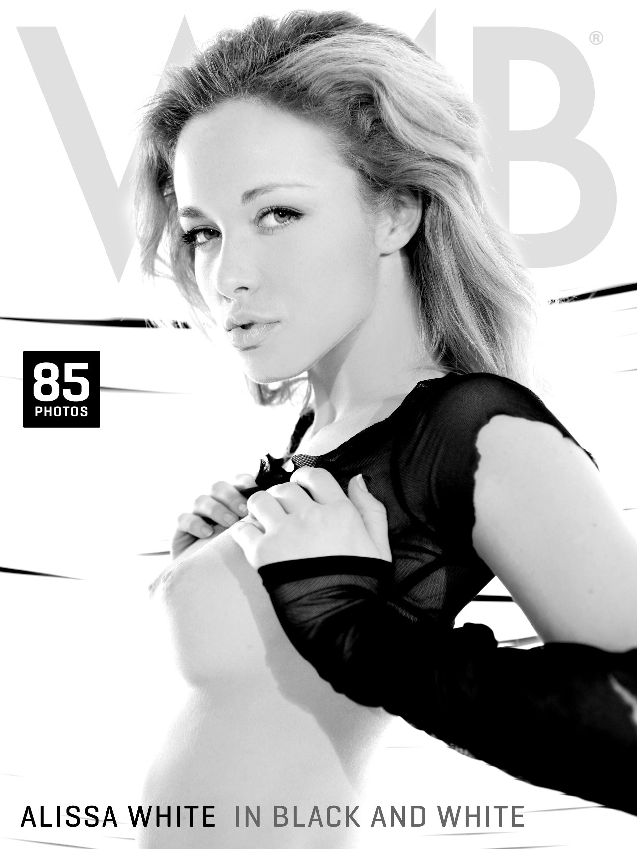 In black and white